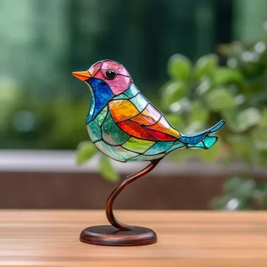 Luniere - Oiseaux En Verre Coloré Pour Une Décoration Intérieure Raffinée-Lampe Veilleuse